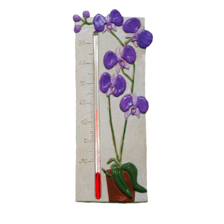 Thermomètre orchidée mauve