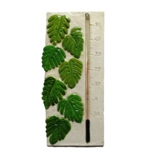 Thermomètre déco feuille, monstera