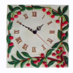 Horloge cerise