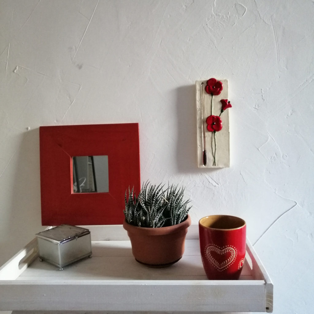 Petit Piolet Décoratif Avec Thermomètre - Edelweiss, Inscription Tigne - Déco Murale