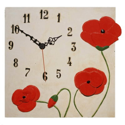 Horloge coquelicot