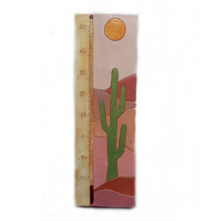 Le thermomètre XXL cactus terracotta est bien tendance: des teintes terracotta, un design simplifié. Pratique a lire il mesure 36 cm de haut pour 12 cm de large