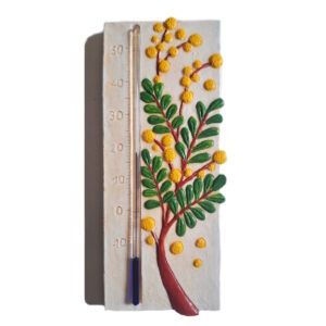Le thermomètre extérieur mimosa, utile et décoratif